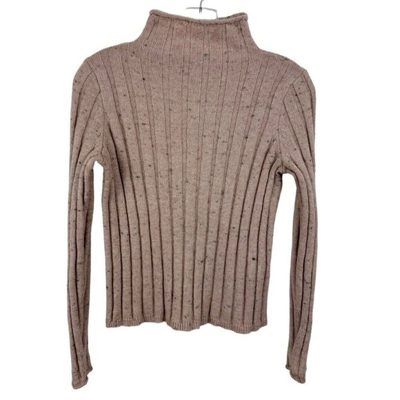 Madewell Evercrest Turtleneck Donegal Sweater Women's XS Blush Pink Wool Blend - Picture 1 of 9